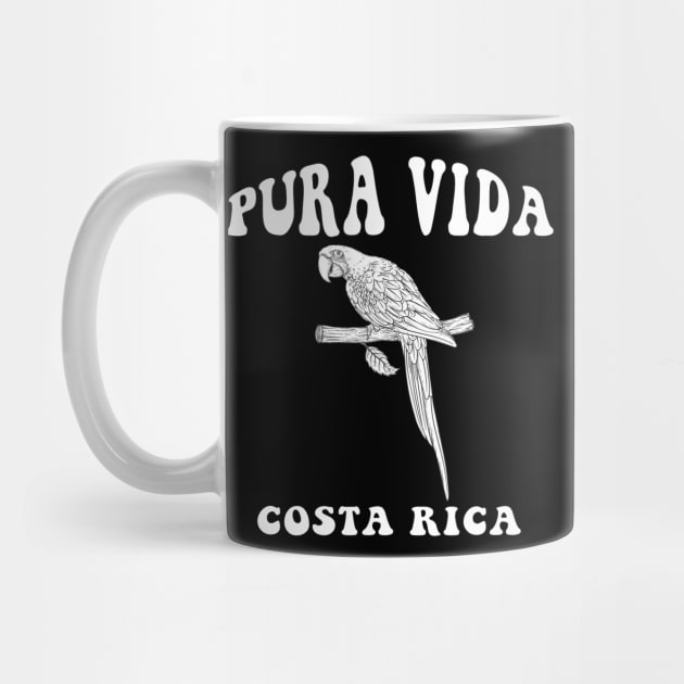 Pura Vida Costa Rica - Parrot Cute Funny by blacckstoned
